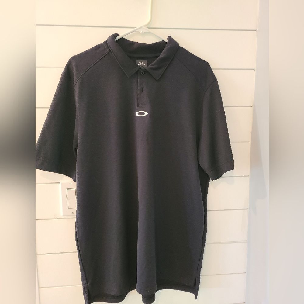 Black Oakley polo shirt